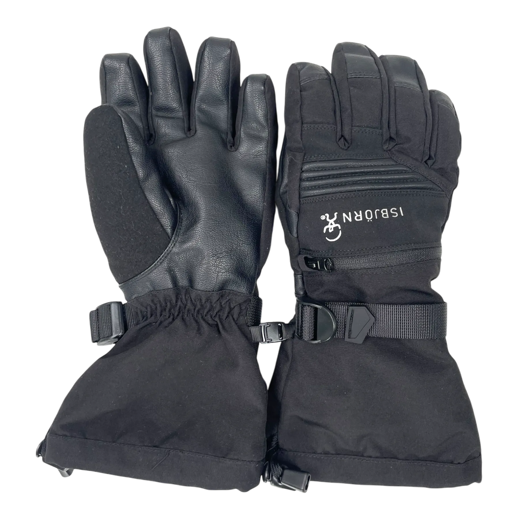 Isbjörn winter gloves, black | 11-14y