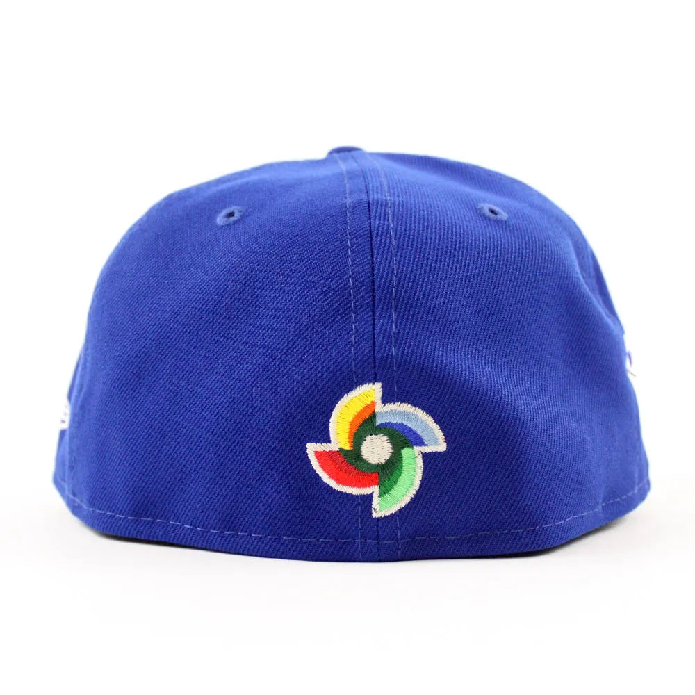 Israel 2023 World Baseball Classic (WBC) New Era 59Fifty Fitted Hat (Blue Gray Under Brim)
