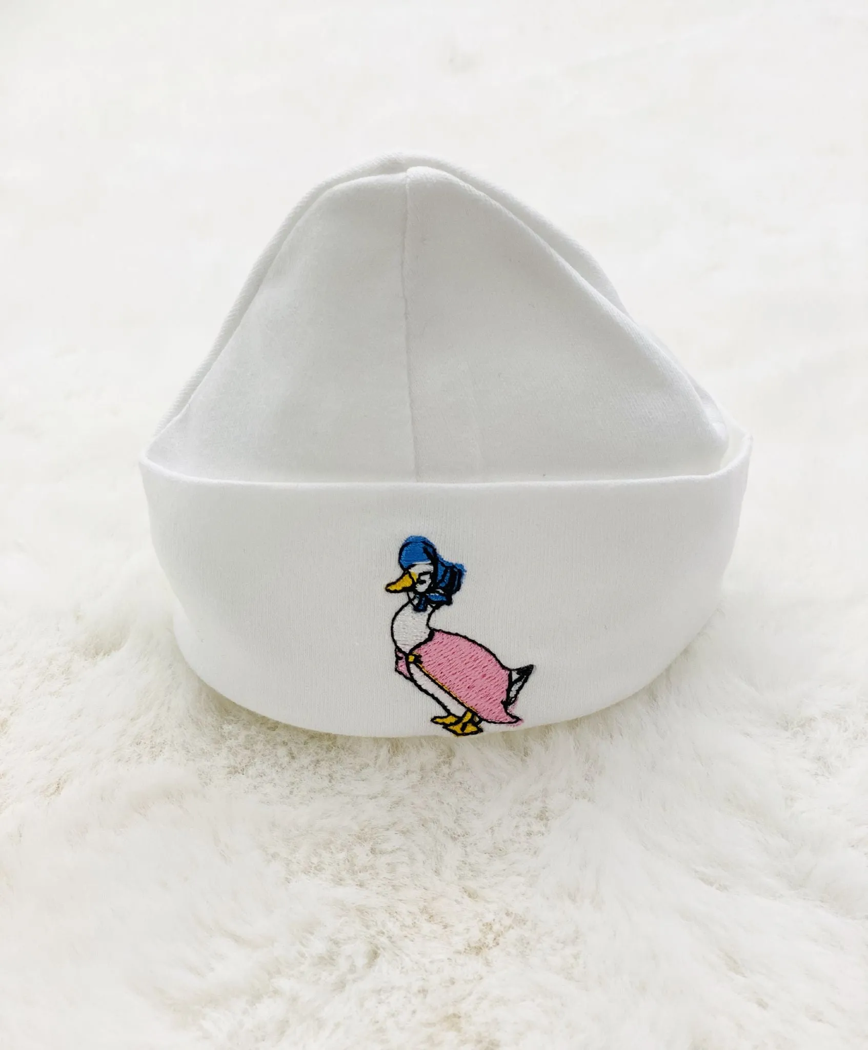 Jemima Puddle Duck Beanie Hat - White