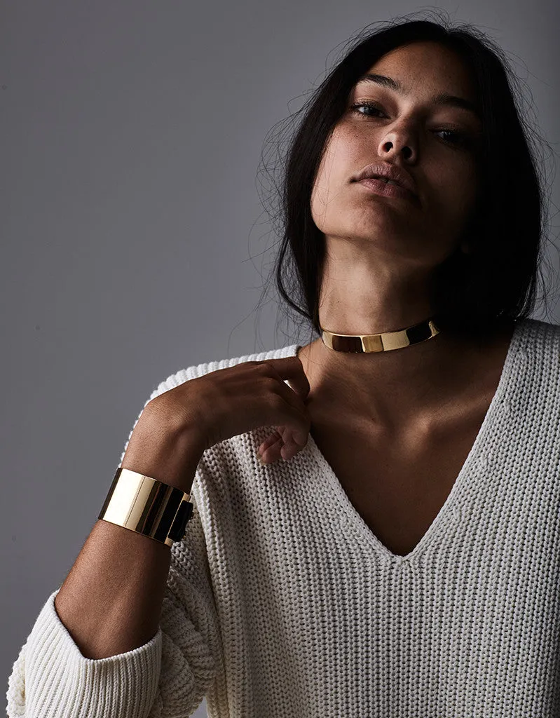 Jenny Bird Jane Choker in High Polish Gold