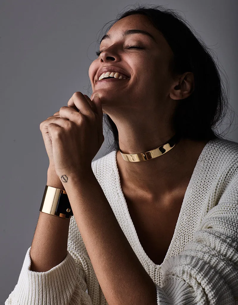Jenny Bird Jane Choker in High Polish Gold