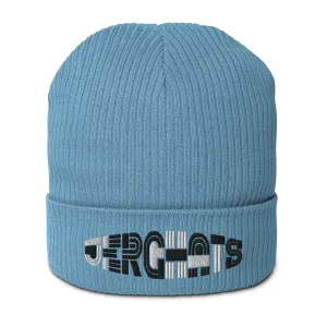 Jerghats B&W Organic ribbed beanie