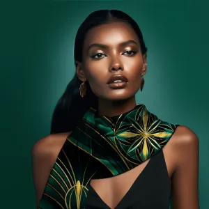 Jewels of Art Deco - Emerald-Flower
