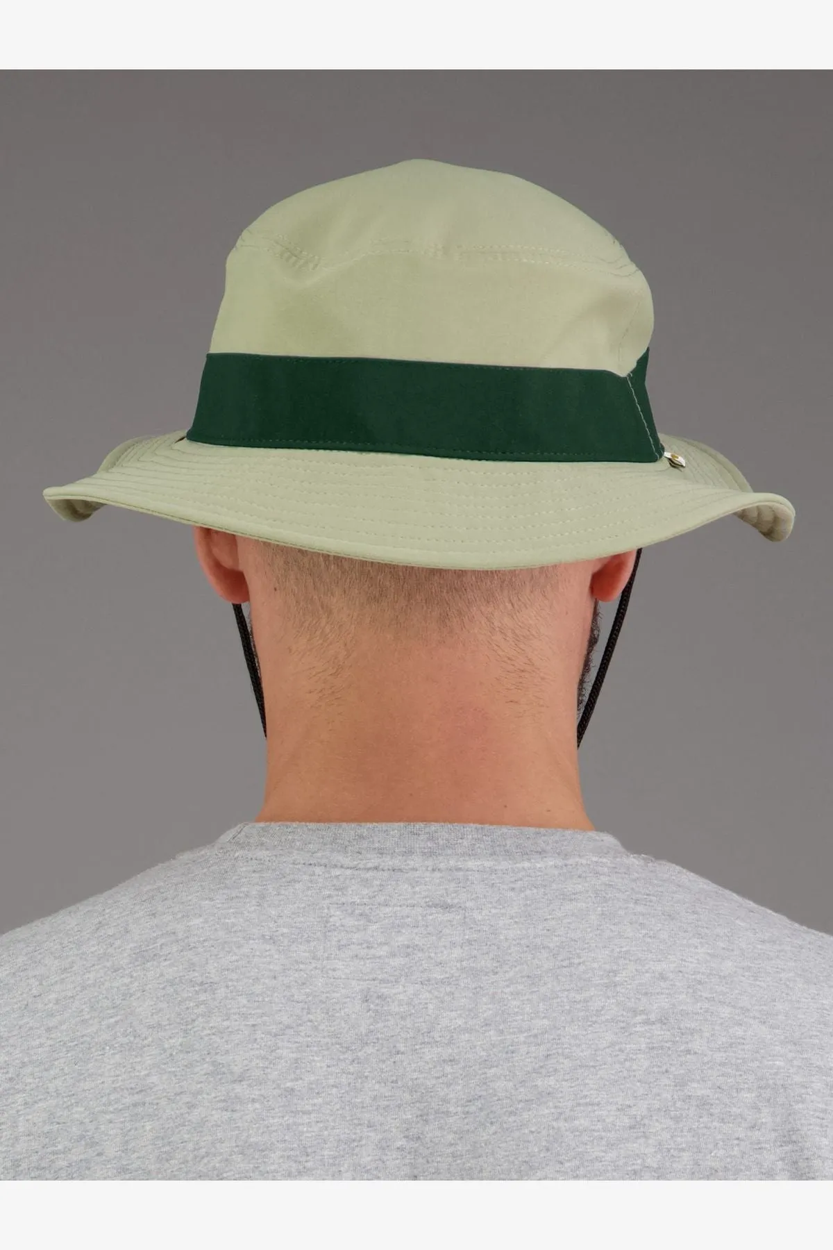 JUST ANOTHER FISHERMAN VOYAGER WIDE BRIM - LIGHT GREY/GREEN