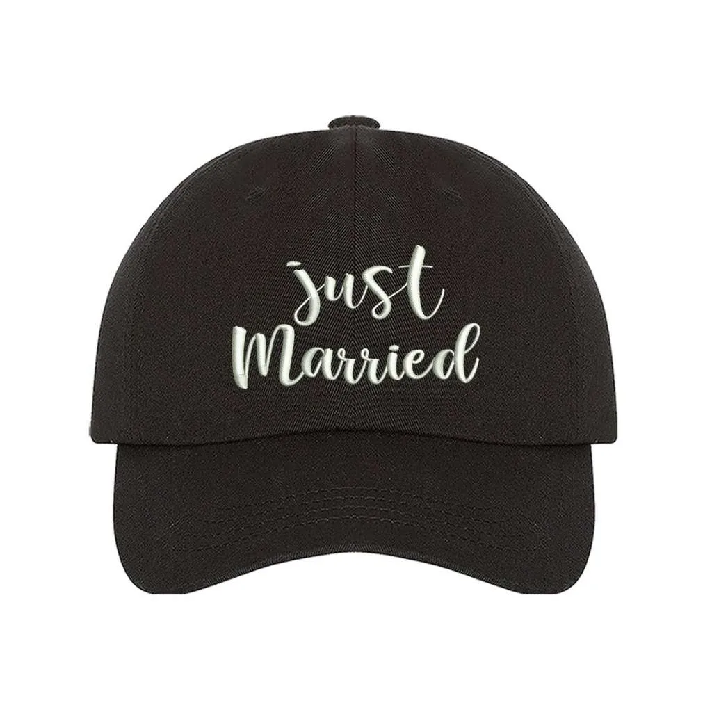 Just Married Embroidered Baseball Hat