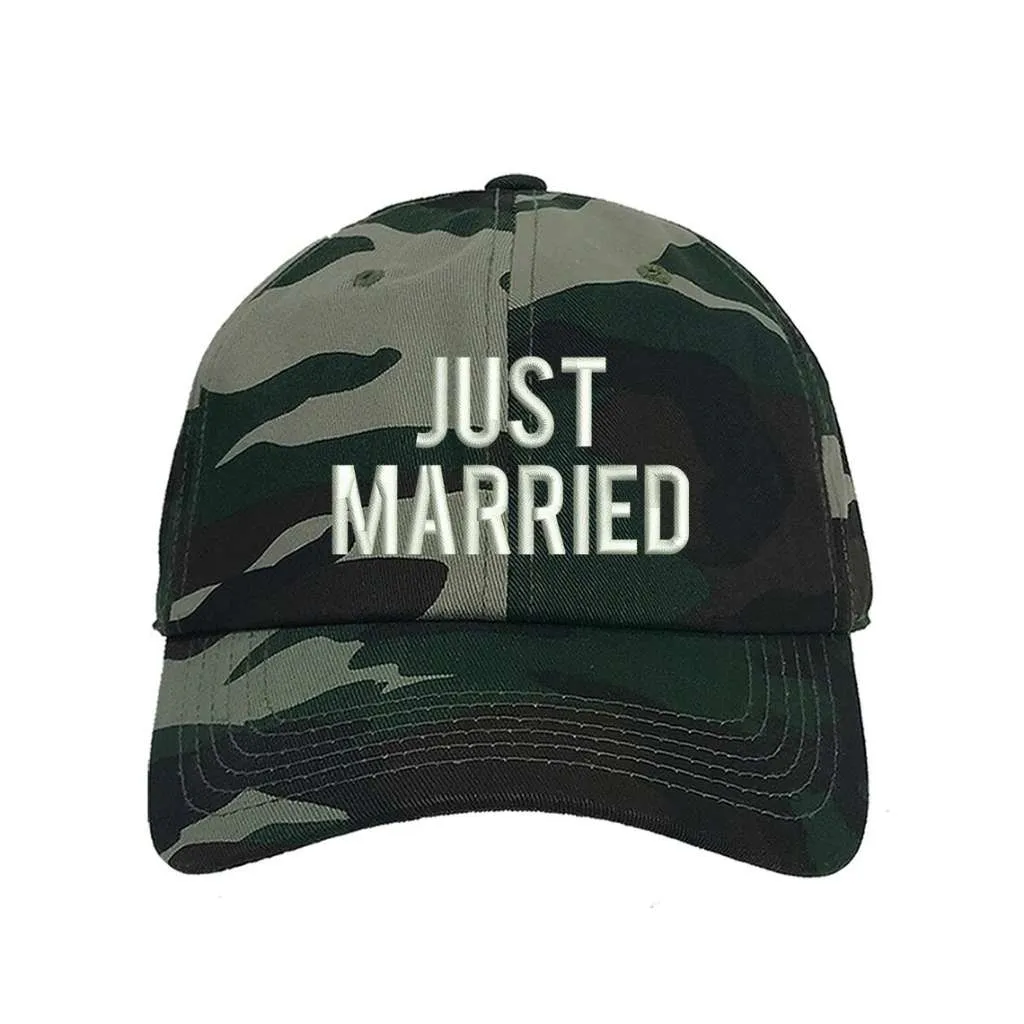 Just Married Embroidered Baseball Hat