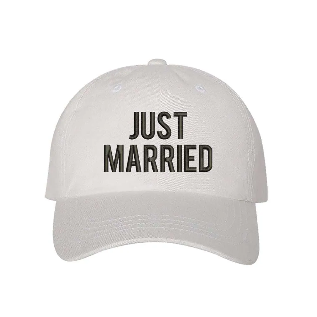 Just Married Embroidered Baseball Hat