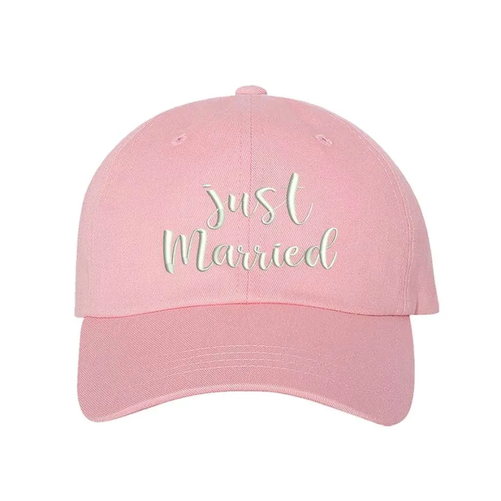 Just Married Embroidered Baseball Hat