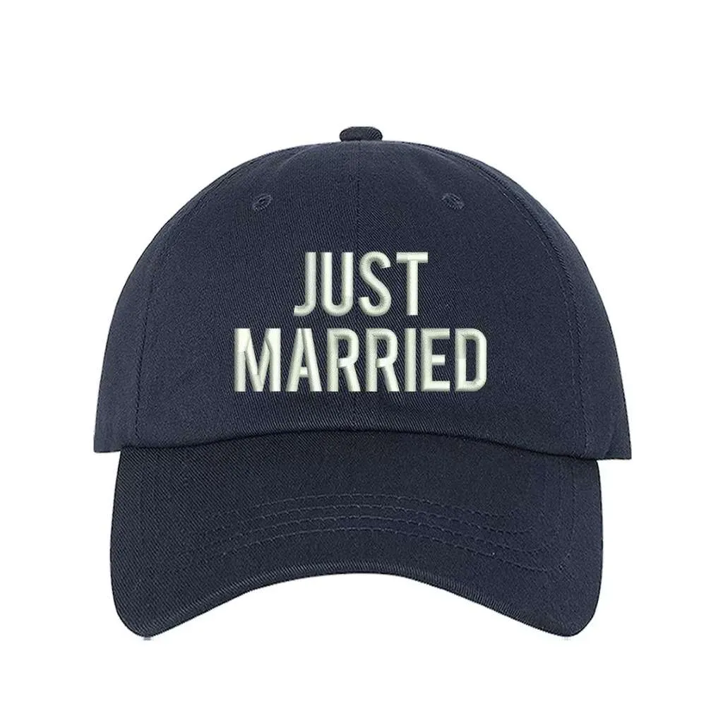 Just Married Embroidered Baseball Hat