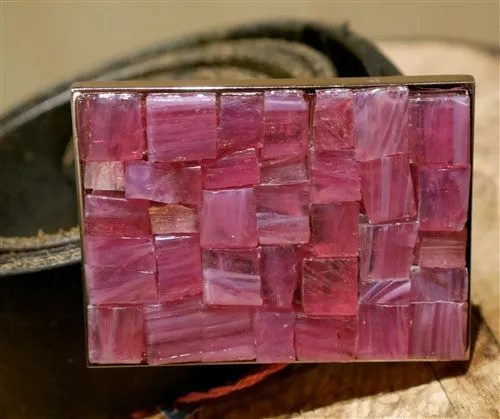 Just Reality Pink Mosaic Infusion Belt