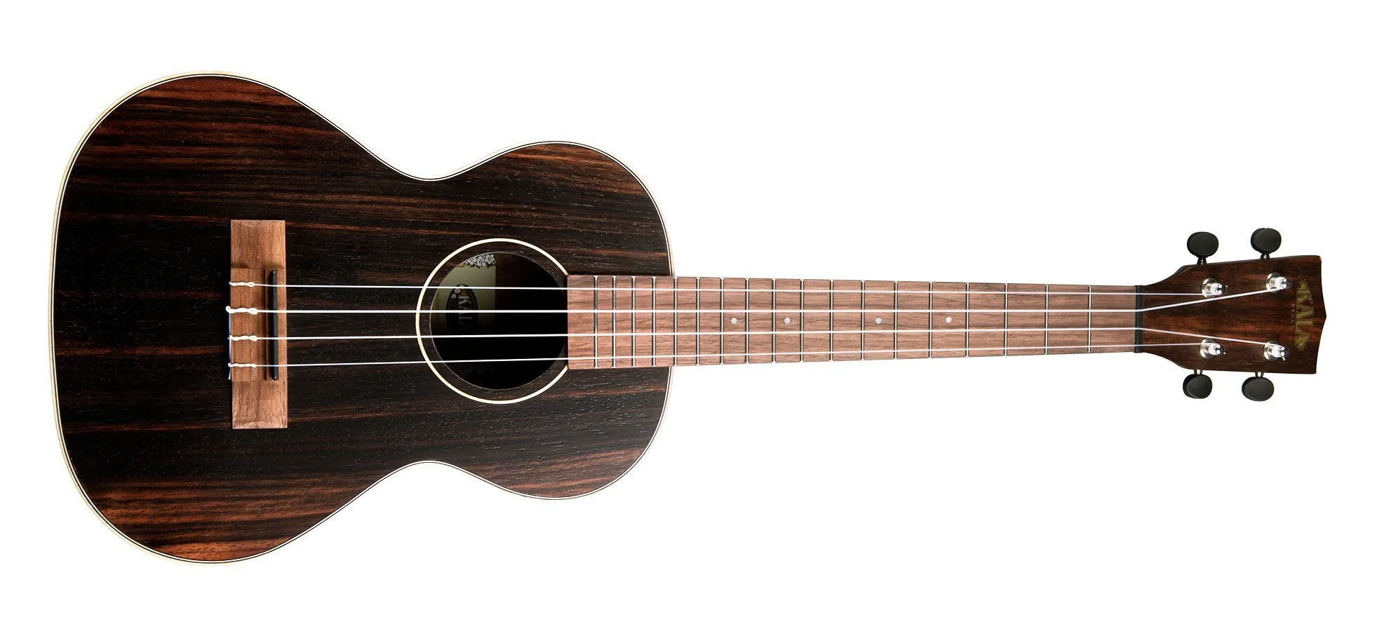 KALA Striped Ebony Tenor Ukulele KA-EBY-T