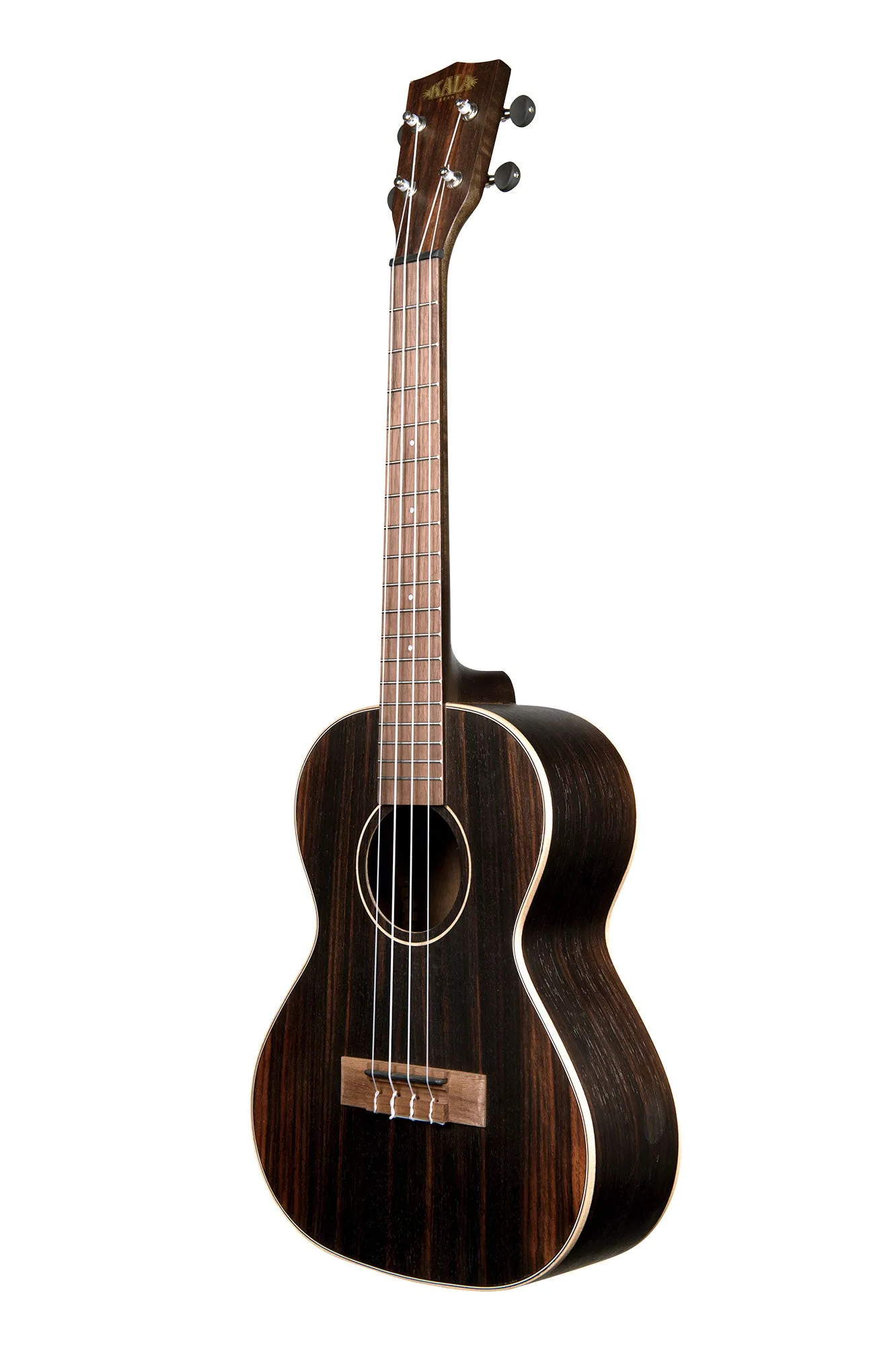 KALA Striped Ebony Tenor Ukulele KA-EBY-T