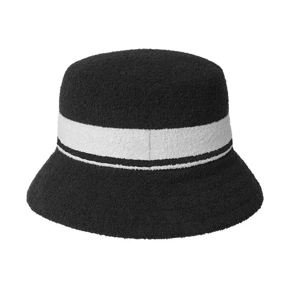 Kangol - Bermuda Stripe - Bucket Hat - Black