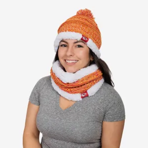 Kansas City Chiefs Womens Color Wave Chunky Beanie & Gaiter Scarf Set