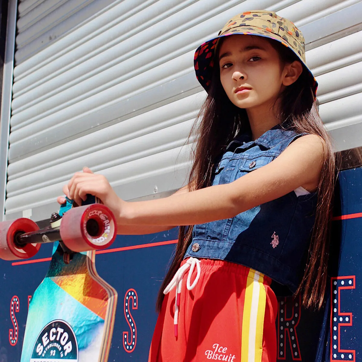 Kids Adventurer Bucket Hat: Leopard Neutral