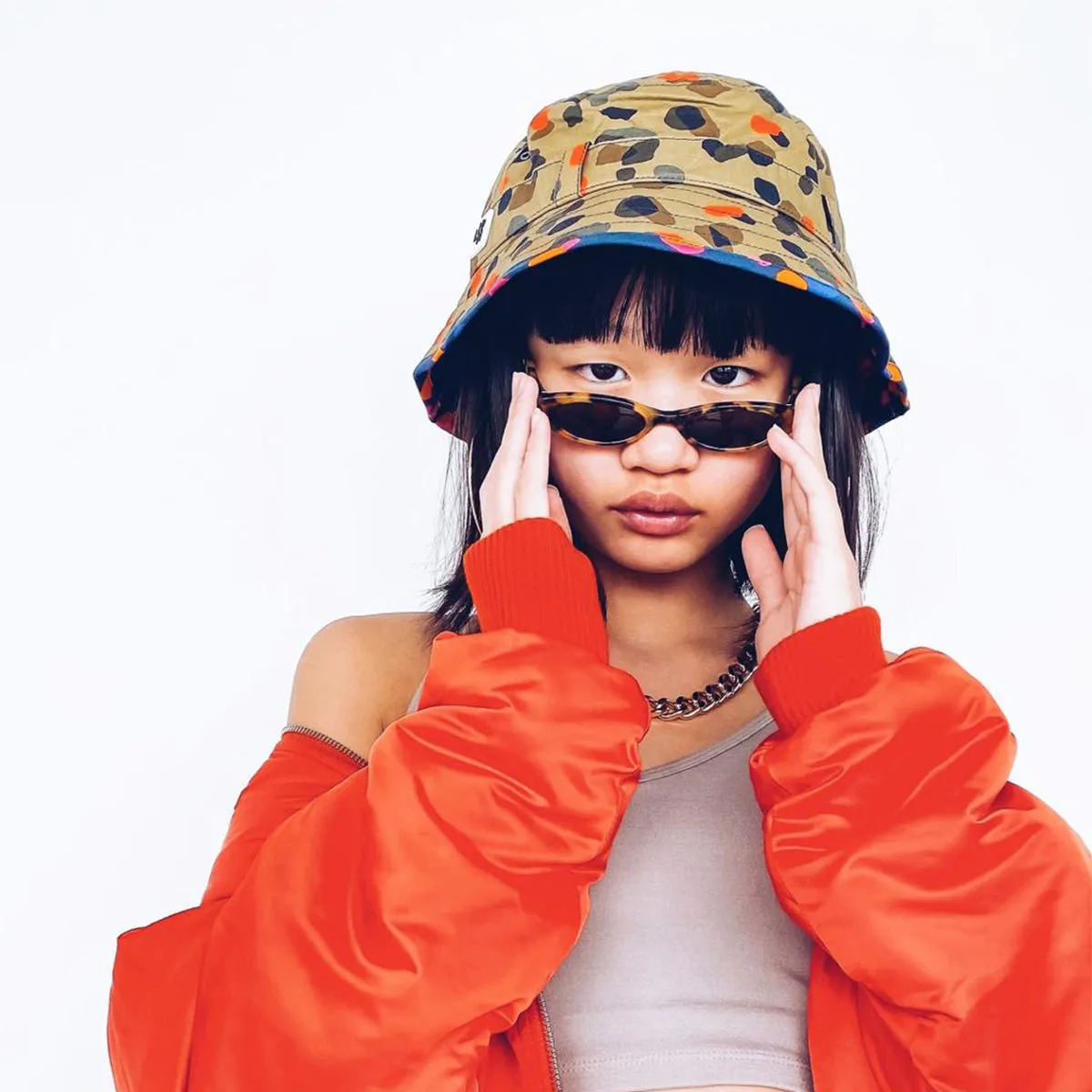 Kids Adventurer Bucket Hat: Leopard Neutral