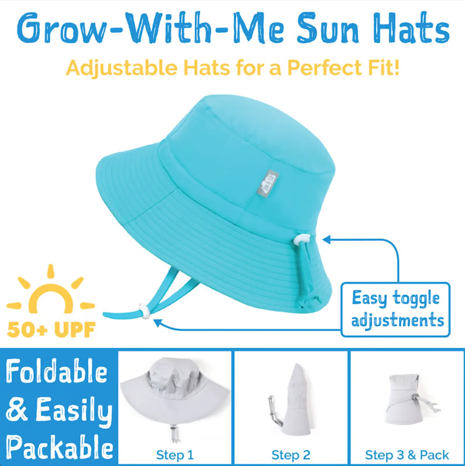 Kids Cotton Bucket Hats | Blue Whale
