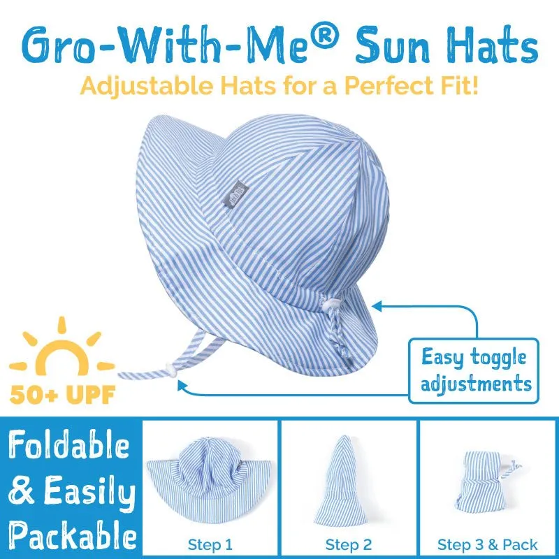 Kids Cotton Floppy Hats - Pink Daisy