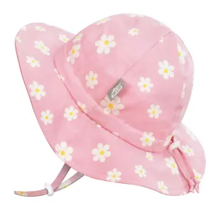 Kids Cotton Floppy Hats - Pink Daisy
