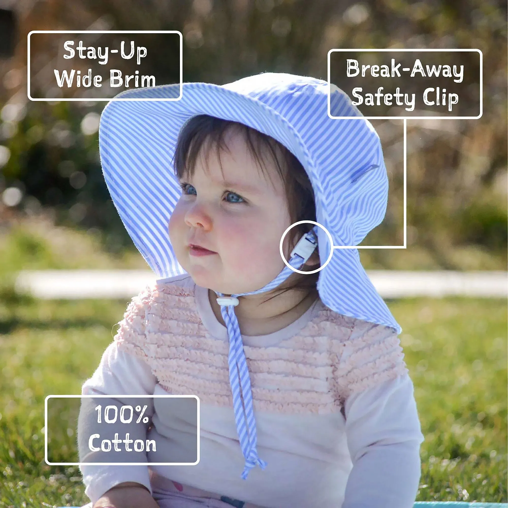 Kids Cotton Floppy Hats | Pretty Petals