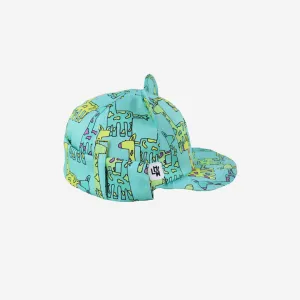 Kids Cub hat with neck flap: Giraffe