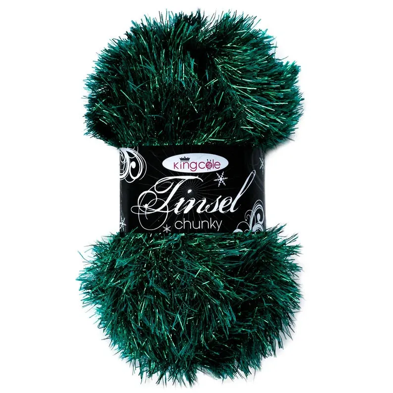 King Cole Tinsel Chunky - Emerald