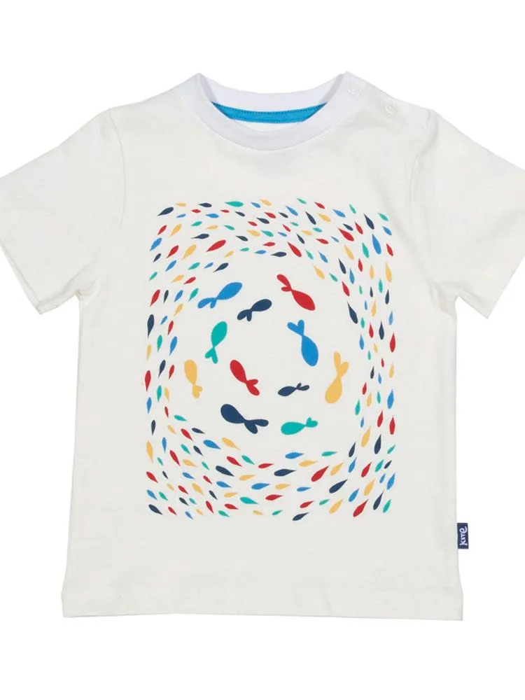 KITE Organic - Fishy Fishy Multi coloured T-shirt