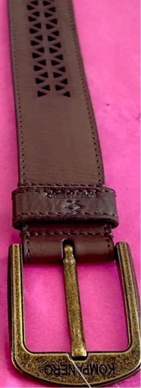 Kompanero Laval Leather Belt in Chocolate