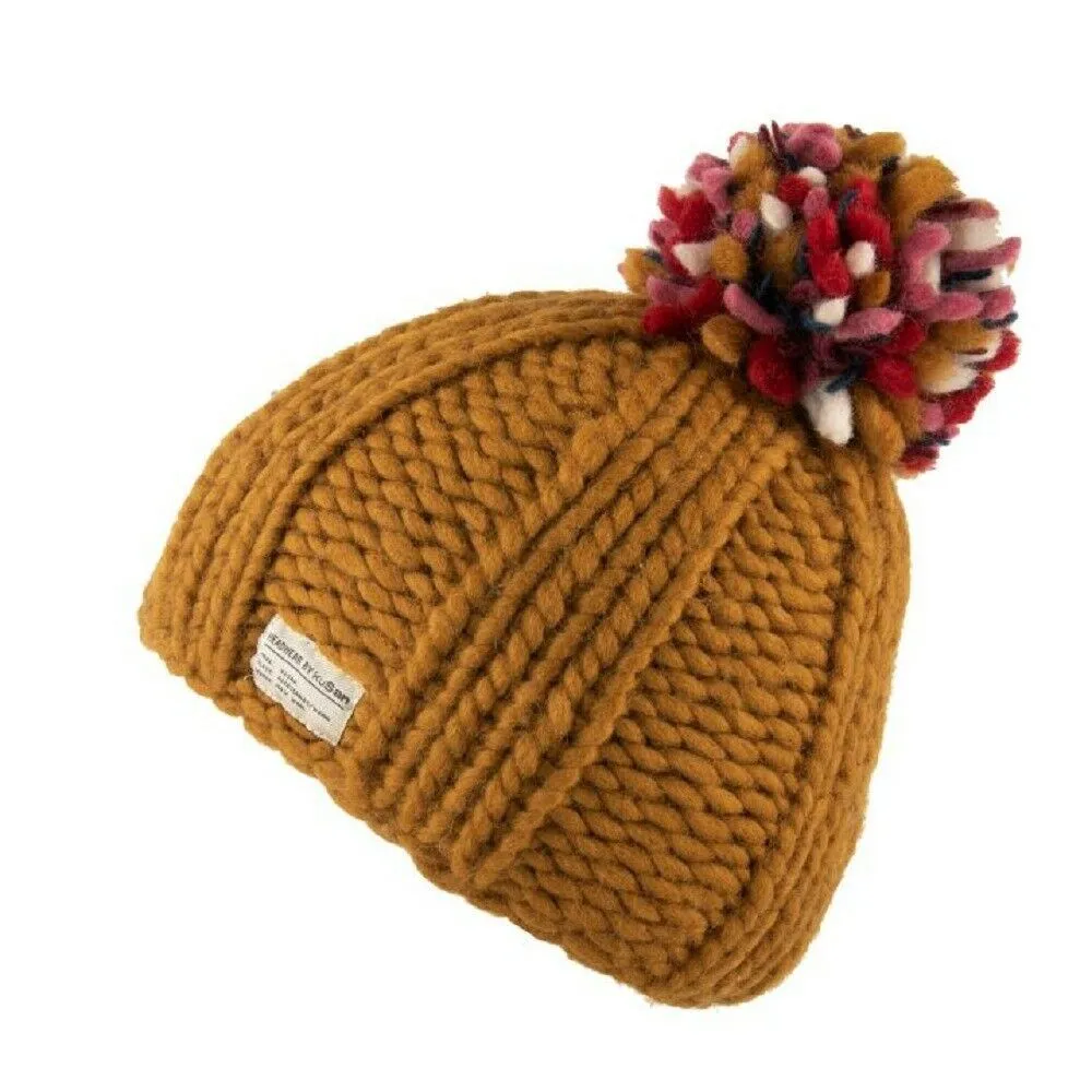 Kusan 100% Wool Bobble Beanie Hat PK1524/1824