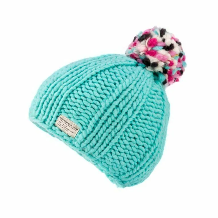 Kusan 100% Wool Bobble Beanie Hat PK1524/1824