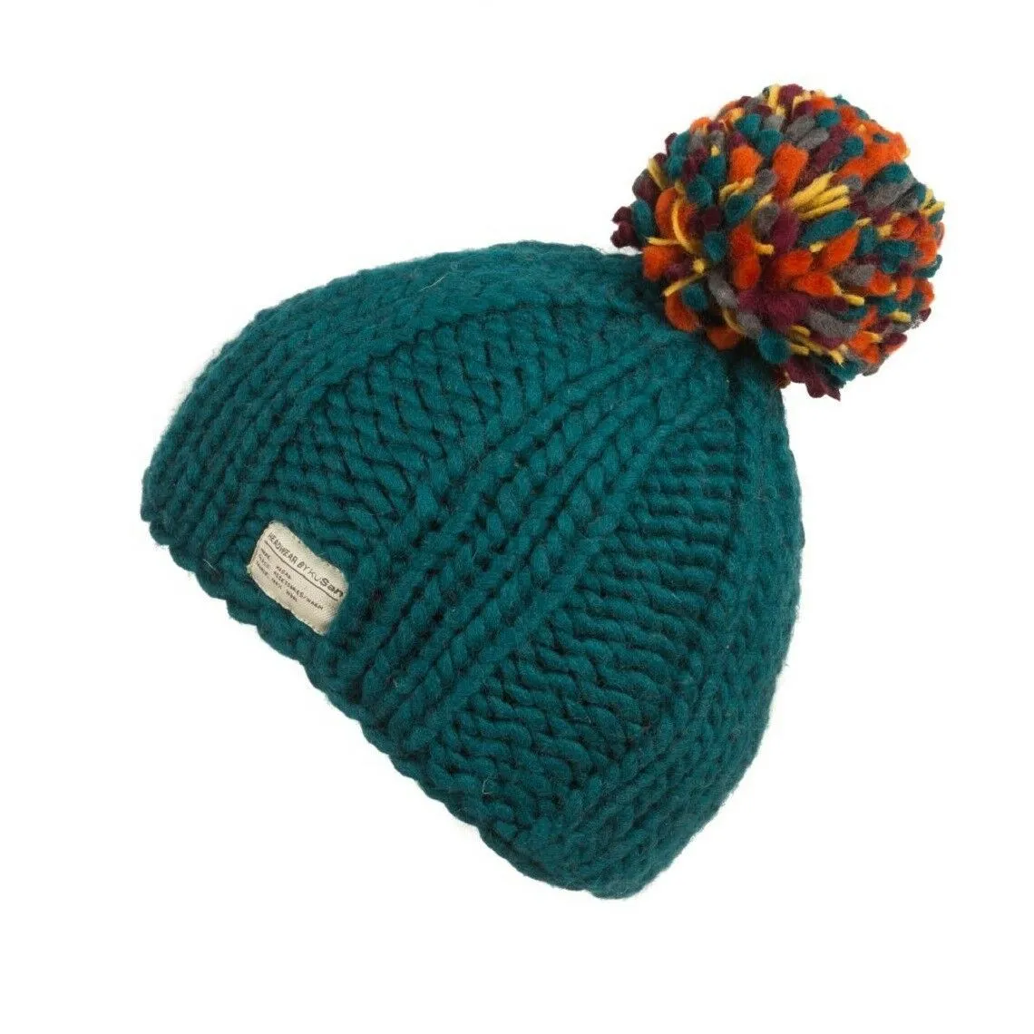 Kusan 100% Wool Bobble Beanie Hat PK1524/1824