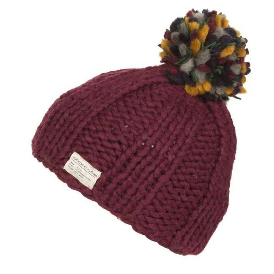 Kusan 100% Wool Bobble Beanie Hat PK1524/1824