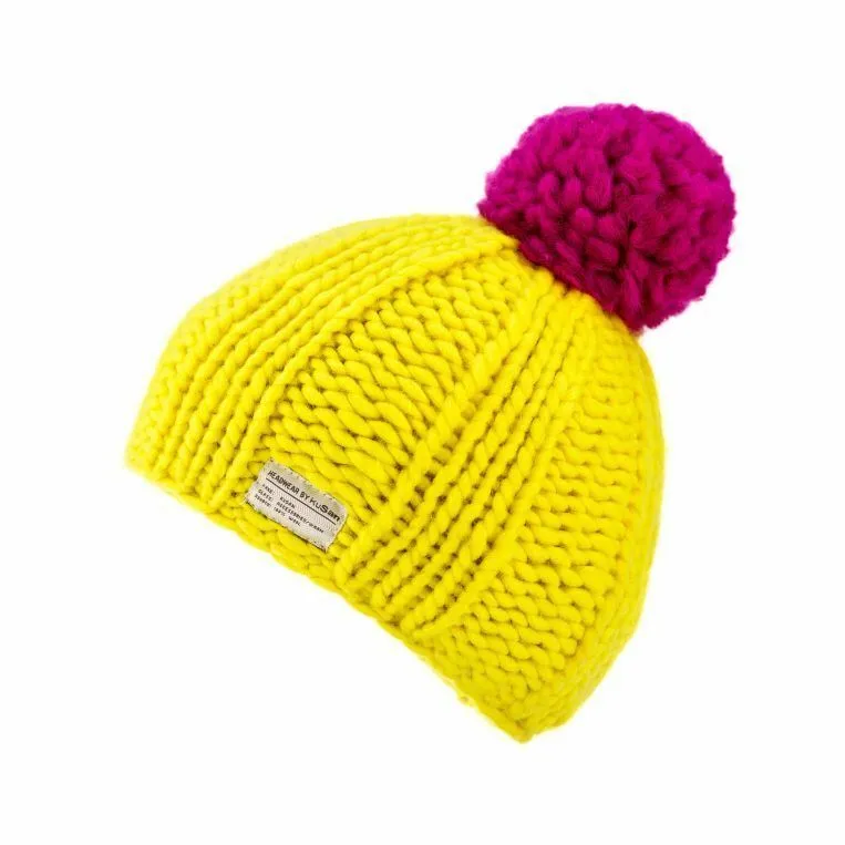Kusan 100% Wool Bobble Beanie Hat PK1524/1824