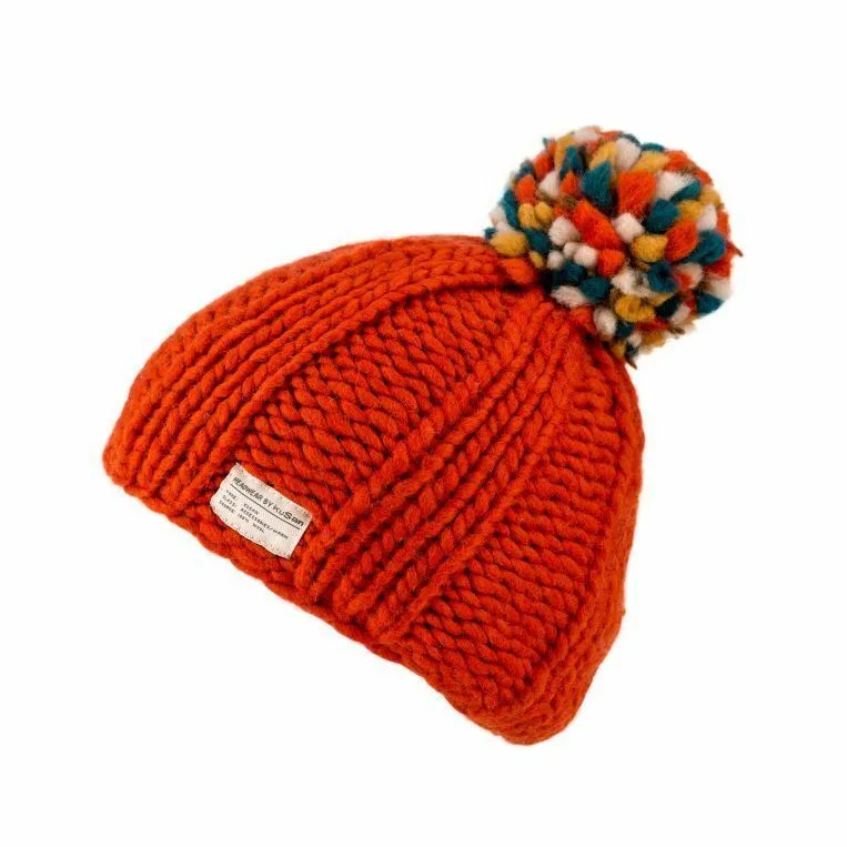 Kusan 100% Wool Bobble Beanie Hat PK1524/1824