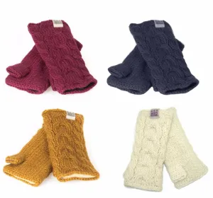Kusan 100% Wool Cable Knit Hand Warmers PK1128