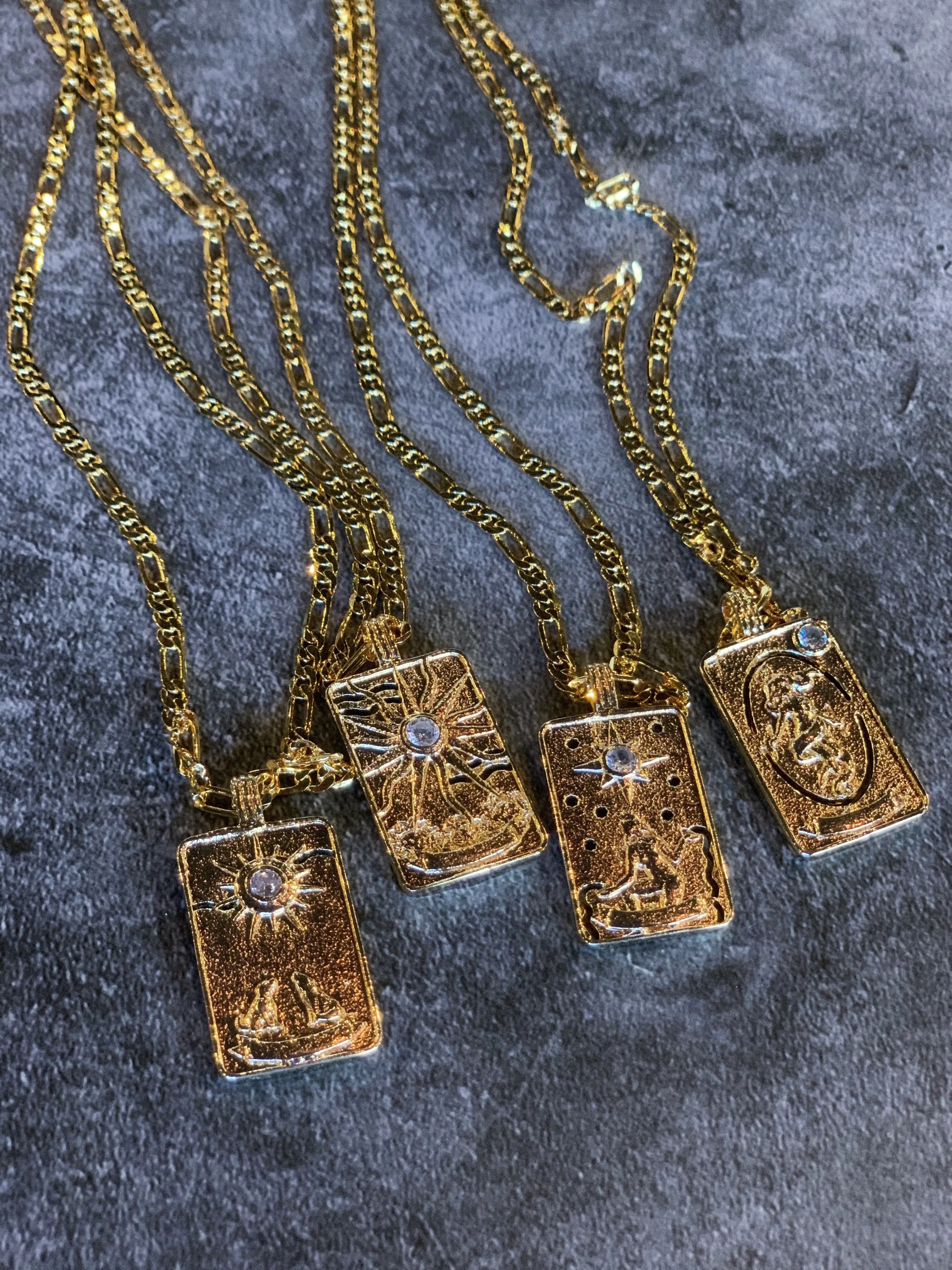 LA CARTE DE TAROT GOLD FILLED NECKLACES