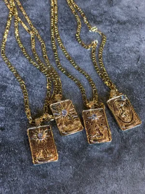 LA CARTE DE TAROT GOLD FILLED NECKLACES