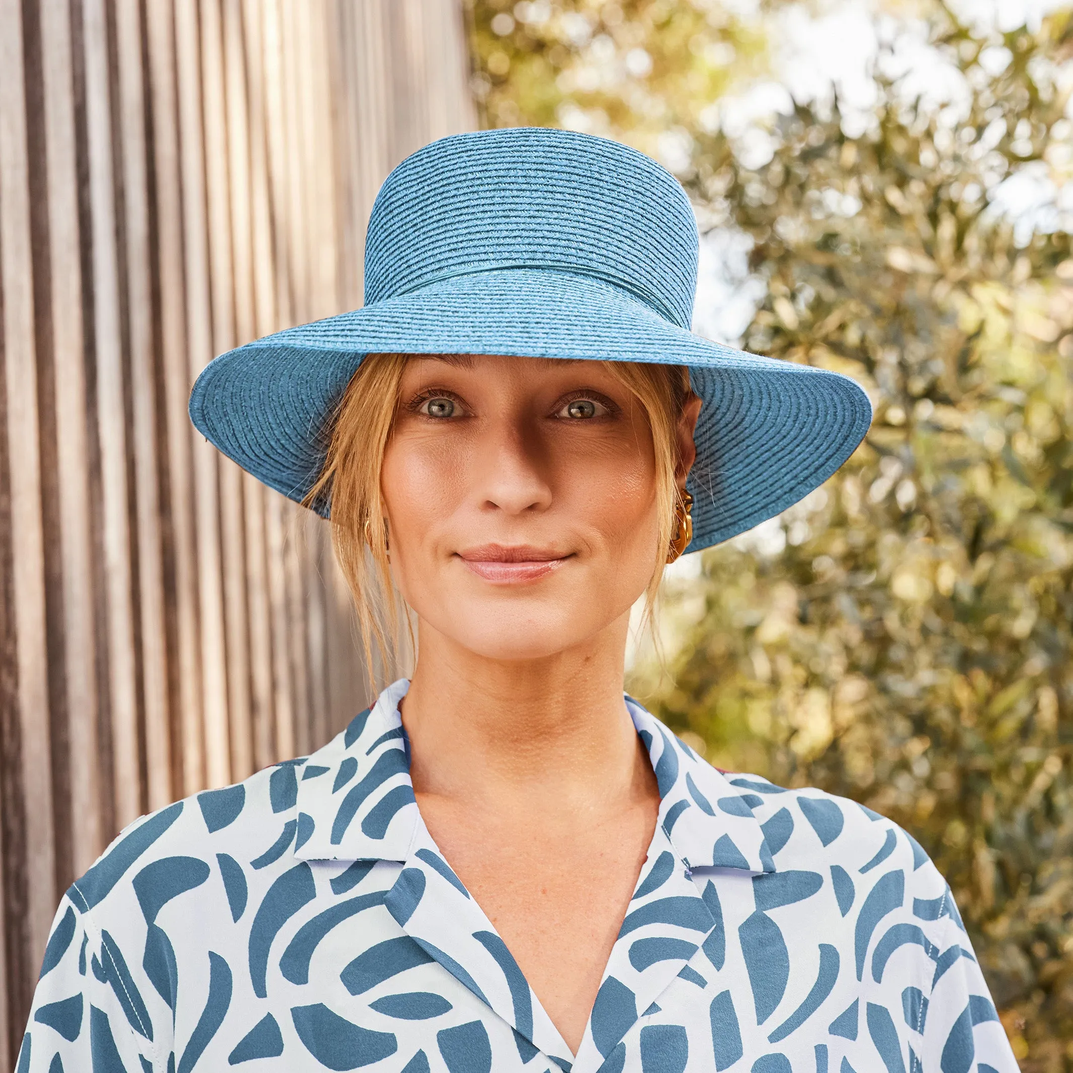 Lacey Bucket Hat - Mixed Blue