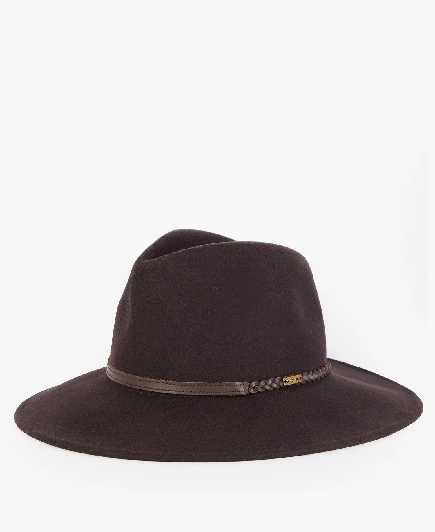 LADIES BARBOUR TACK FEDORA - CHOCOLATE