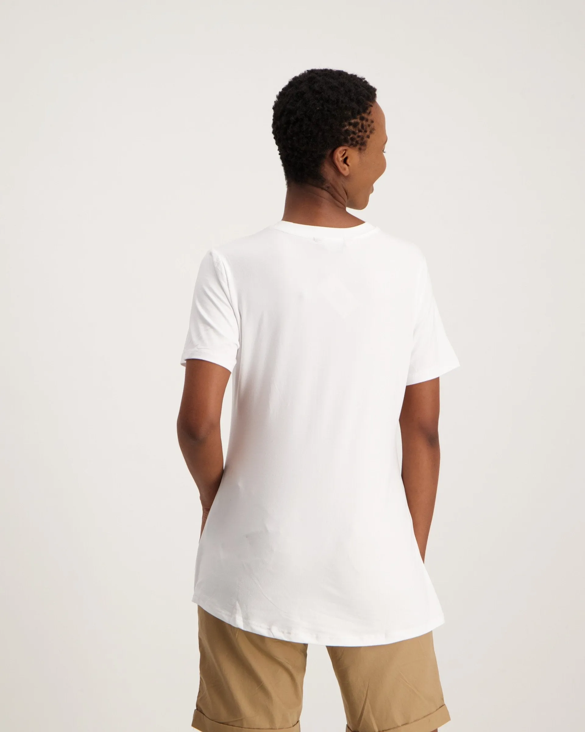 Ladies Basic Tee - White