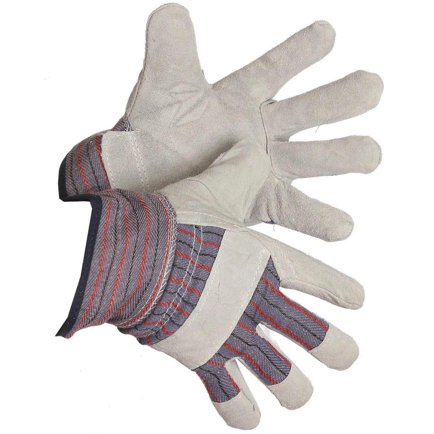 Ladies Size Fleece Lined Split Leather Work Gloves