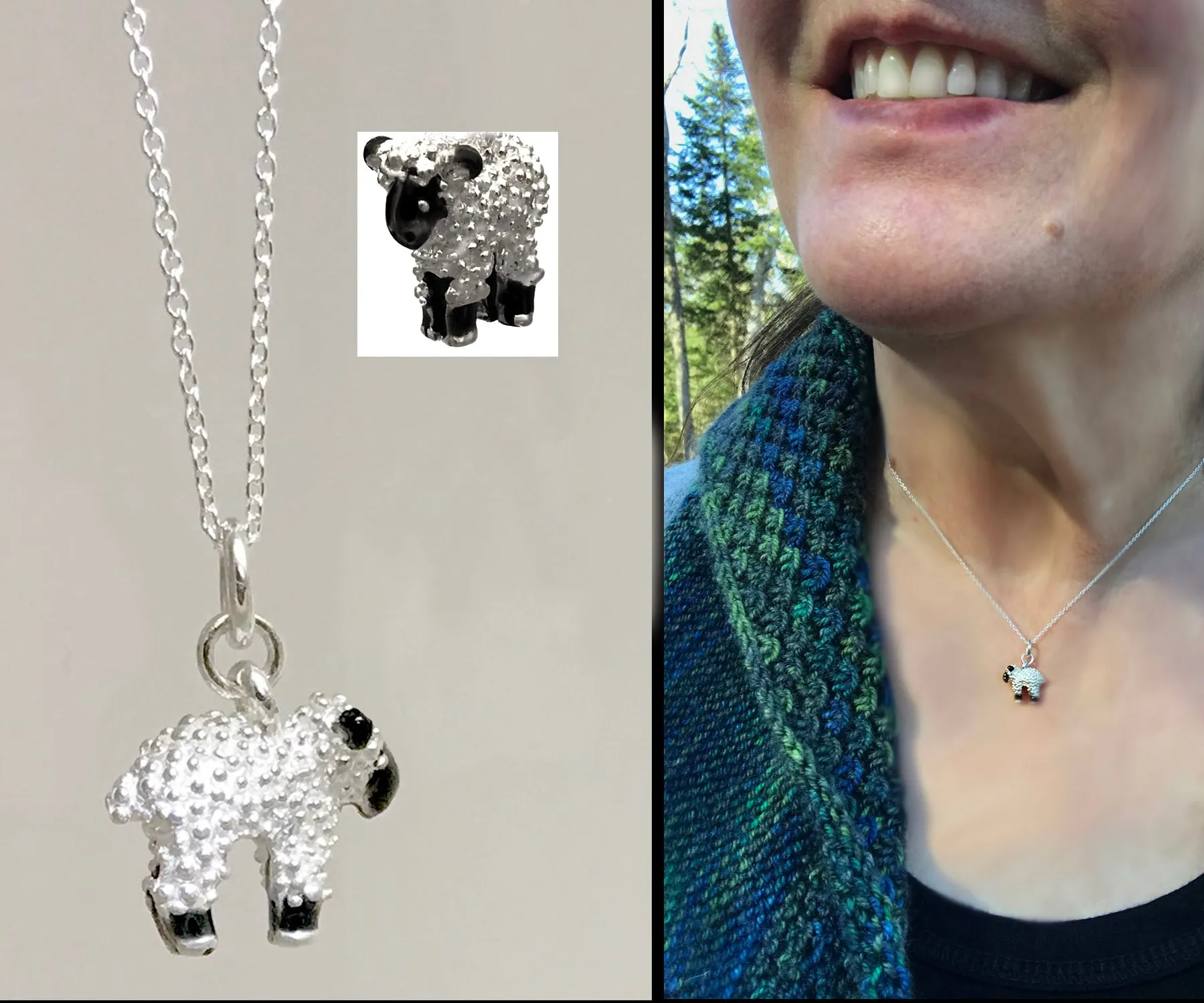 Lamb Necklaces - sterling silver