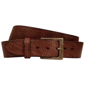 Lato Leather Belt in Burnished Brown