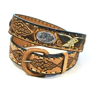 LB-8E  1 1/2" Laced Belt - Eagle