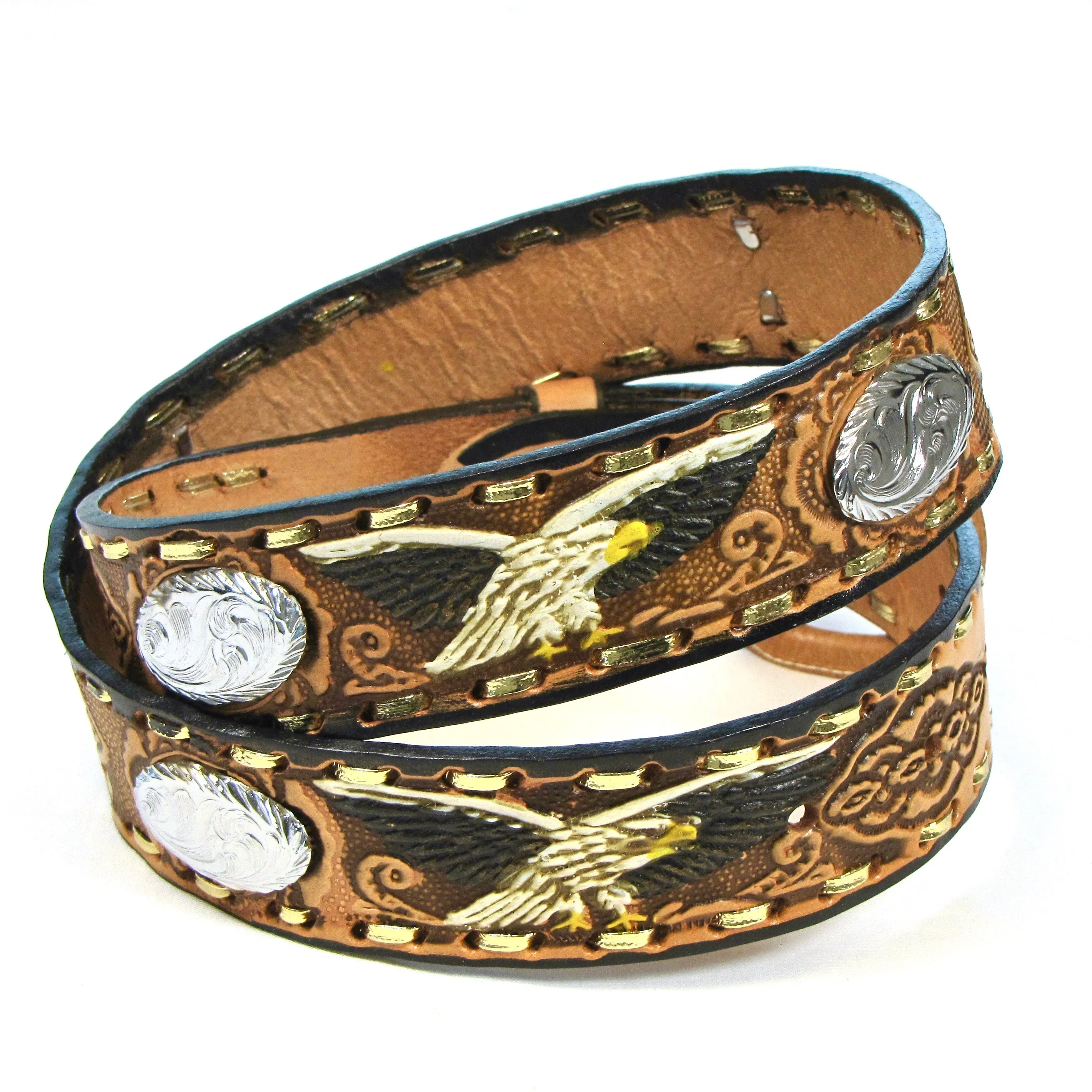 LB-8E  1 1/2" Laced Belt - Eagle