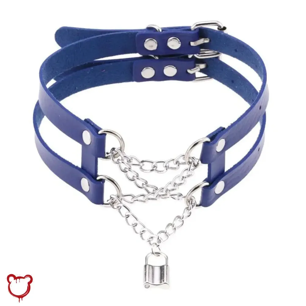 Leather Chain Choker