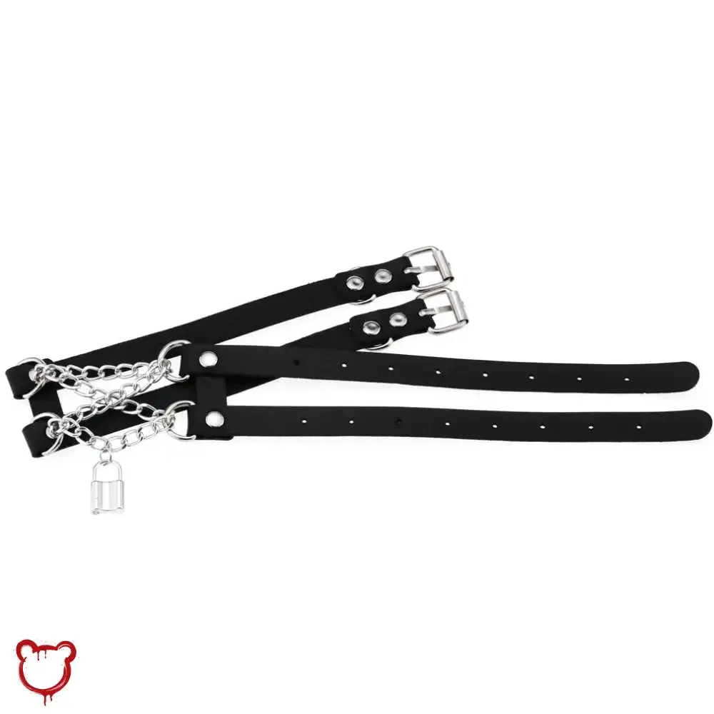 Leather Chain Choker