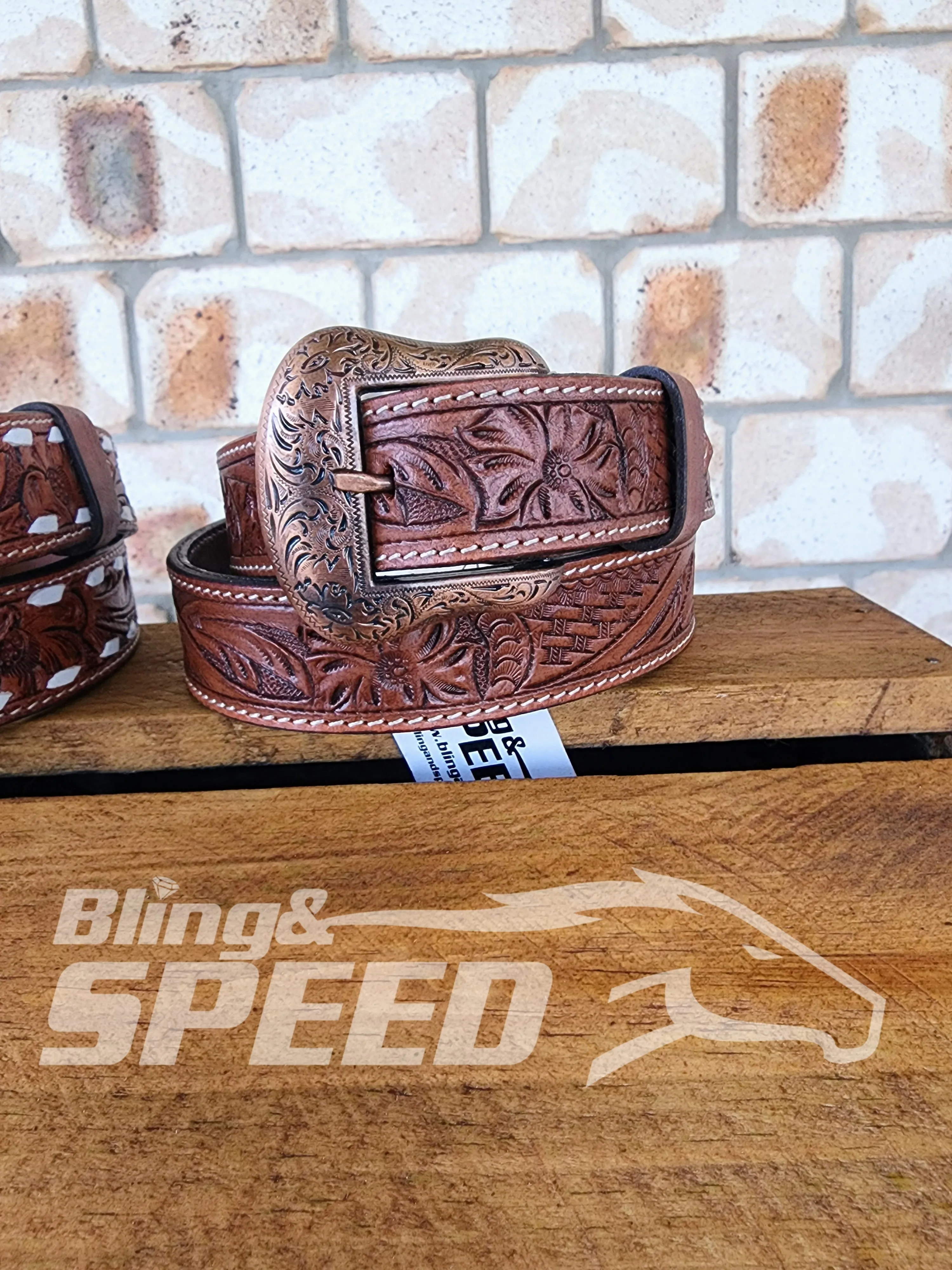 Leather Tooled Belts