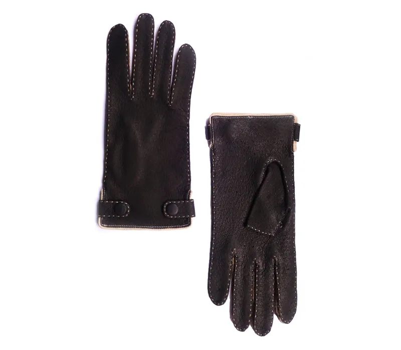 Lena - Peccary leather gloves - women
