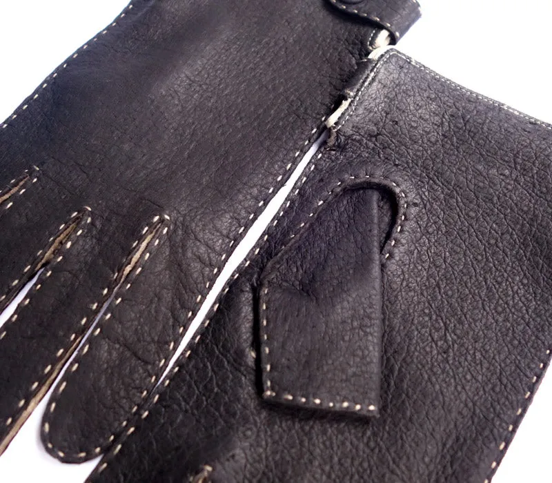 Lena - Peccary leather gloves - women